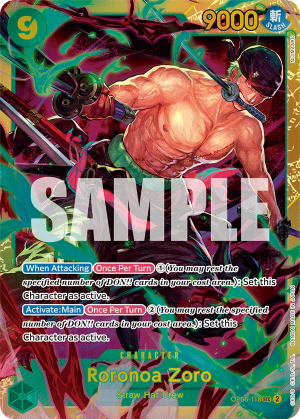 OP06-118 | SEC | CHARACTER Roronoa Zoro