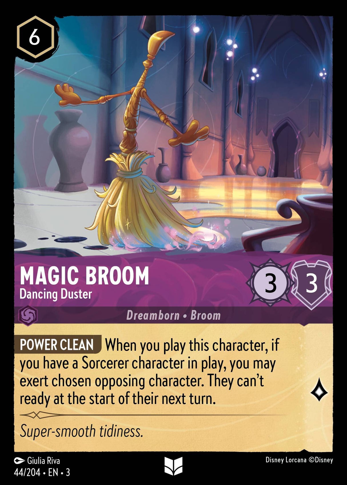 Disney Lorcana Into The Inklands 044/204 MAGIC BROOM Dancing Duster
