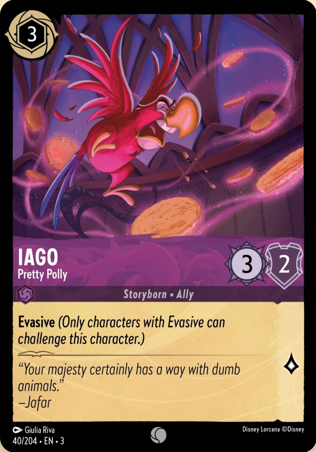 Disney Lorcana Into The Inklands 040/204 IAGO Pretty Polly