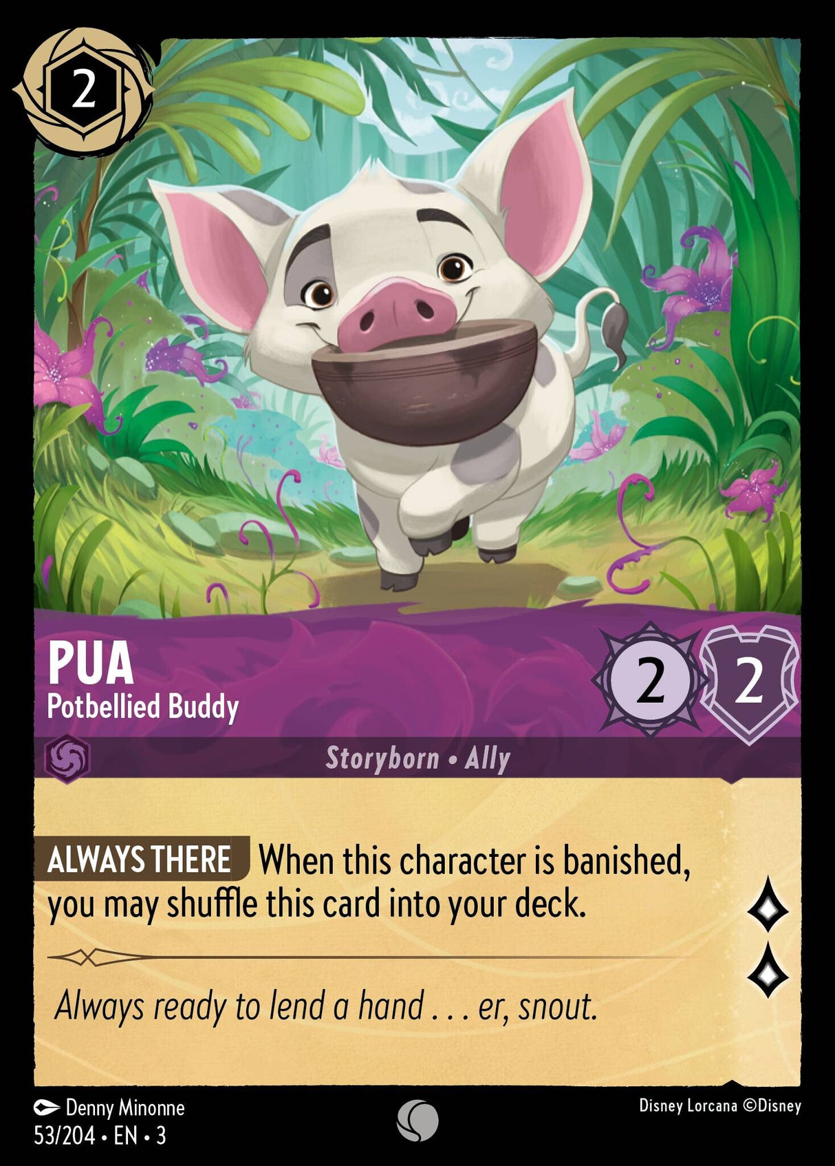Disney Lorcana Into The Inklands 053/204 PUA Potbellied Buddy