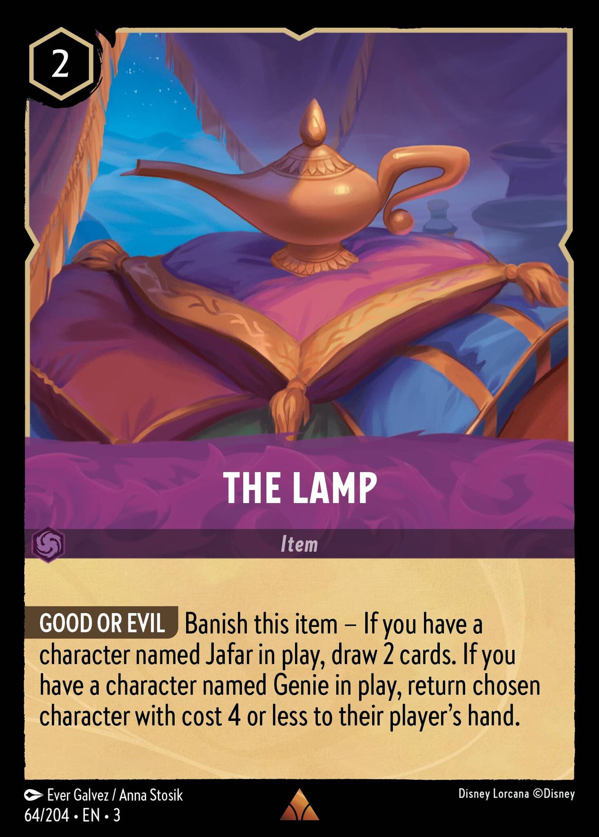 Disney Lorcana Into The Inklands 064/204 THE LAMP