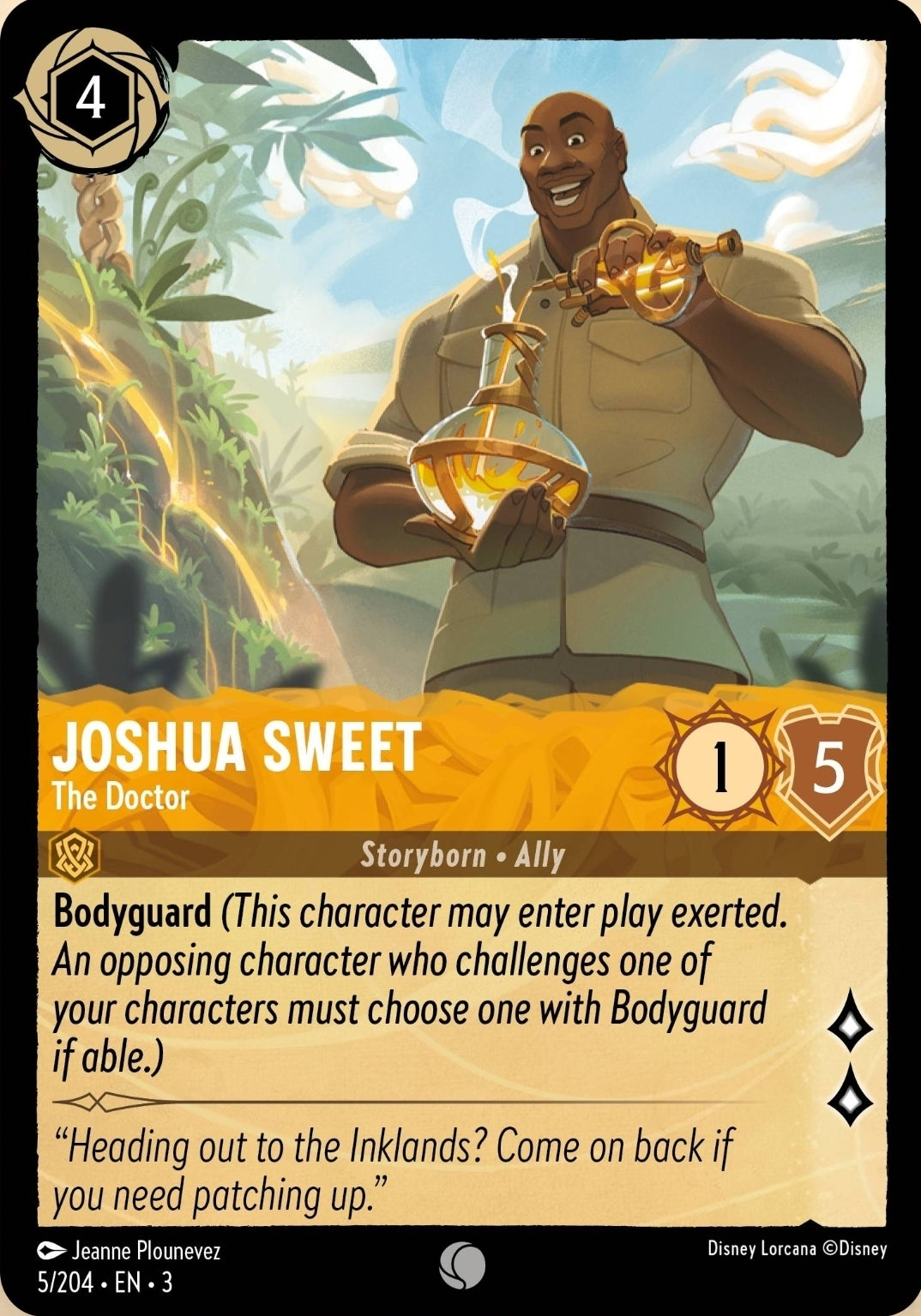 Disney Lorcana Into The Inklands 005/204 JOSHUA SWEET The Doctor