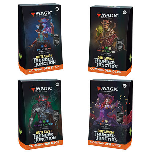 Magic The Gathering - Outlaws of Thunder Junction Commander Deck x4