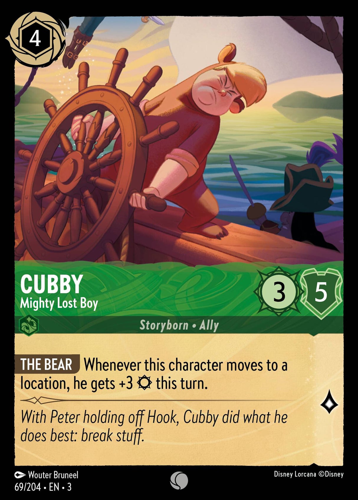 Disney Lorcana Into The Inklands 069/204 CUBBY Mighty Lost Boy