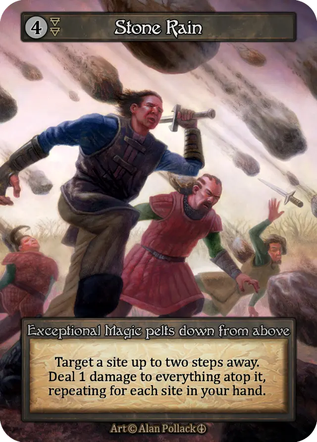 Sorcery Contested Realm Arthurian Legends - Stone Rain Foil