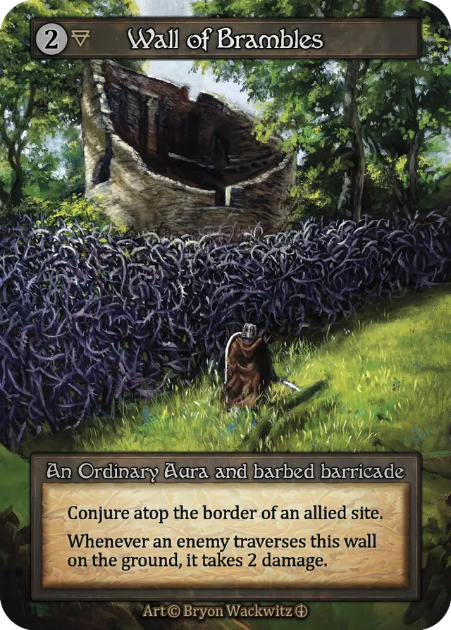 Sorcery Contested Realm Arthurian Legends - Wall of Brambles Foil