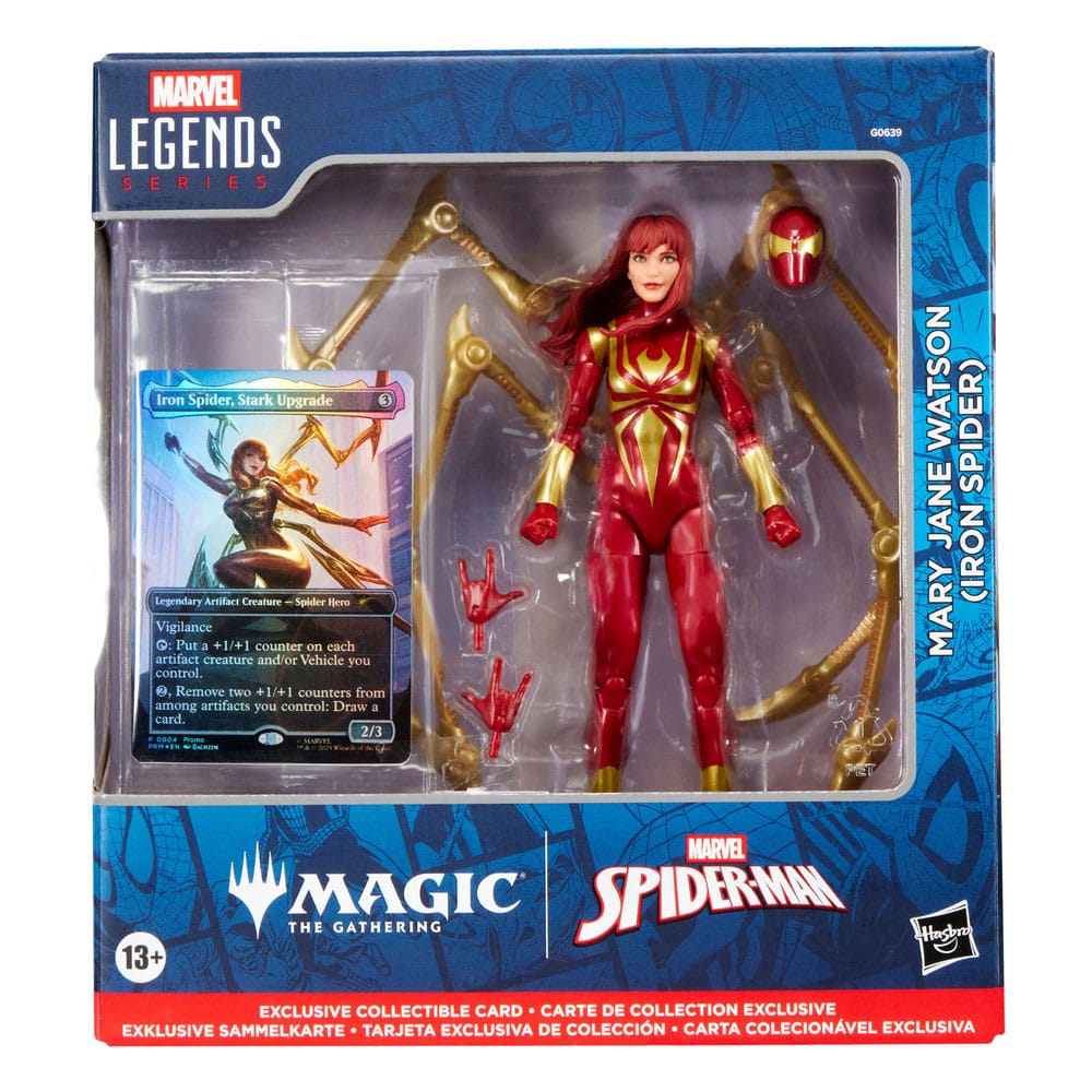 Marvel Legends Magic: The Gathering Action Figure Battle-Damaged Spider-Man (plus Exclusive Foil Card) 15 cm