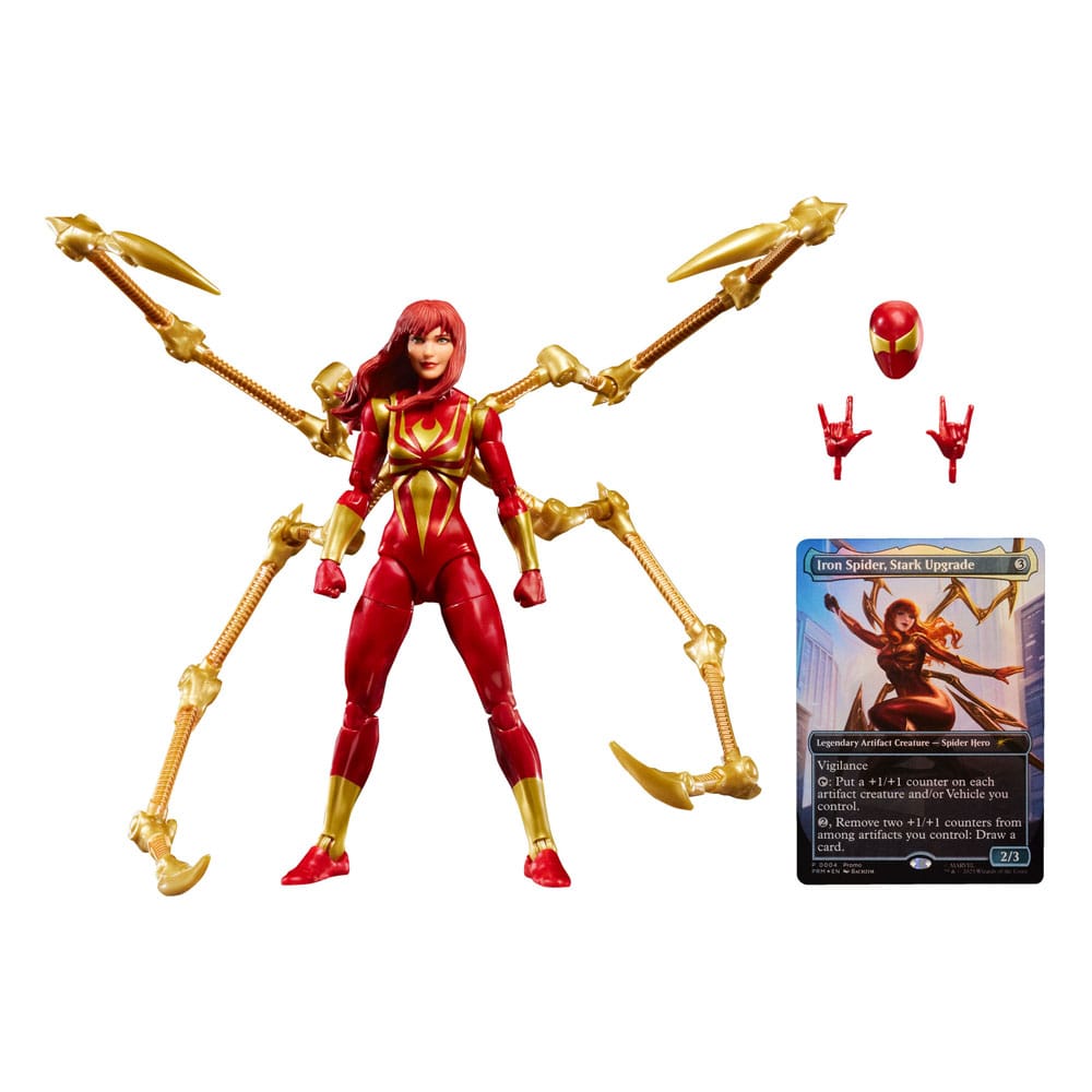 Marvel Legends Magic: The Gathering Action Figure Battle-Damaged Spider-Man (plus Exclusive Foil Card) 15 cm