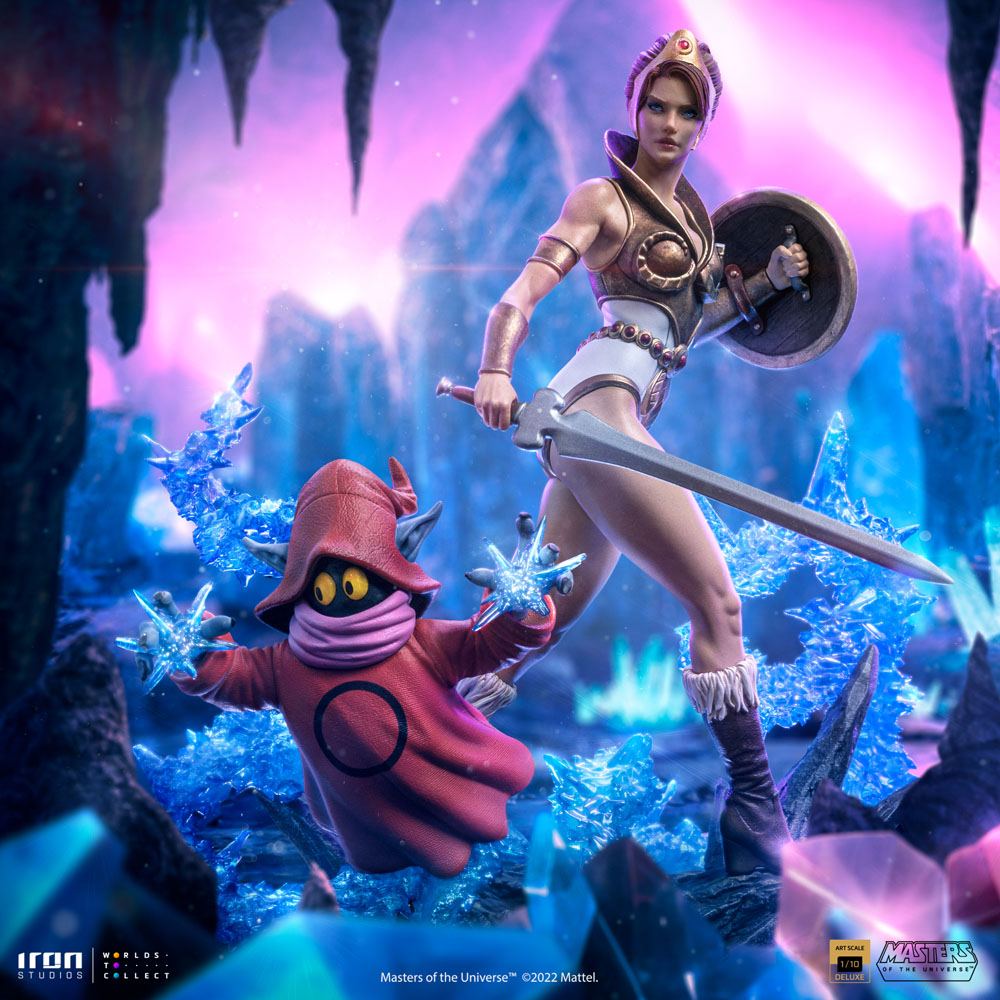 Masters of the Universe Deluxe Art Scale Statue 1/10 Teela & Orko 25 cm