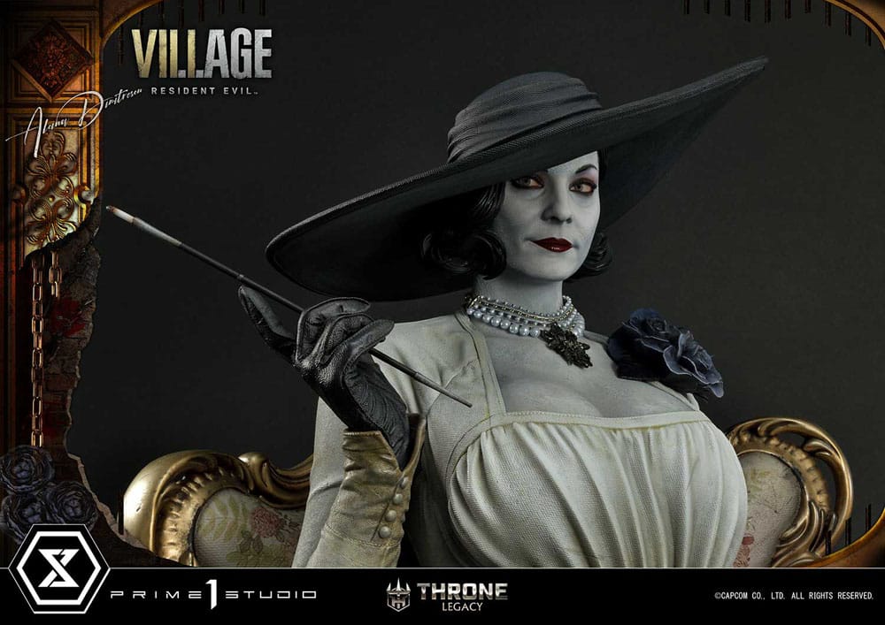 Resident Evil Village Throne Legacy Collection Statue 1/4 Alcina Dimitrescu Deluxe Version 66 cm