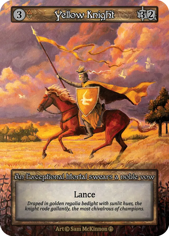 Sorcery Contested Realm Arthurian Legends - Yellow Knight