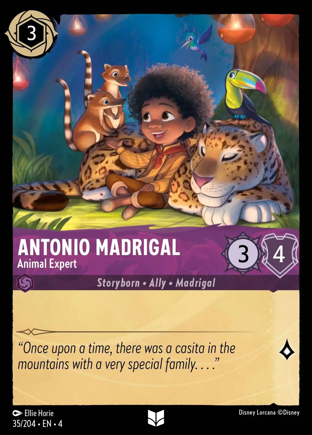 Disney Lorcana Ursula's Return 035/204 Antonio Madrigal - Animal Expert