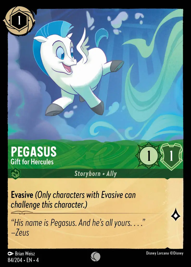 Disney Lorcana Fabled 084/204 Pegasus - Gift for Hercules