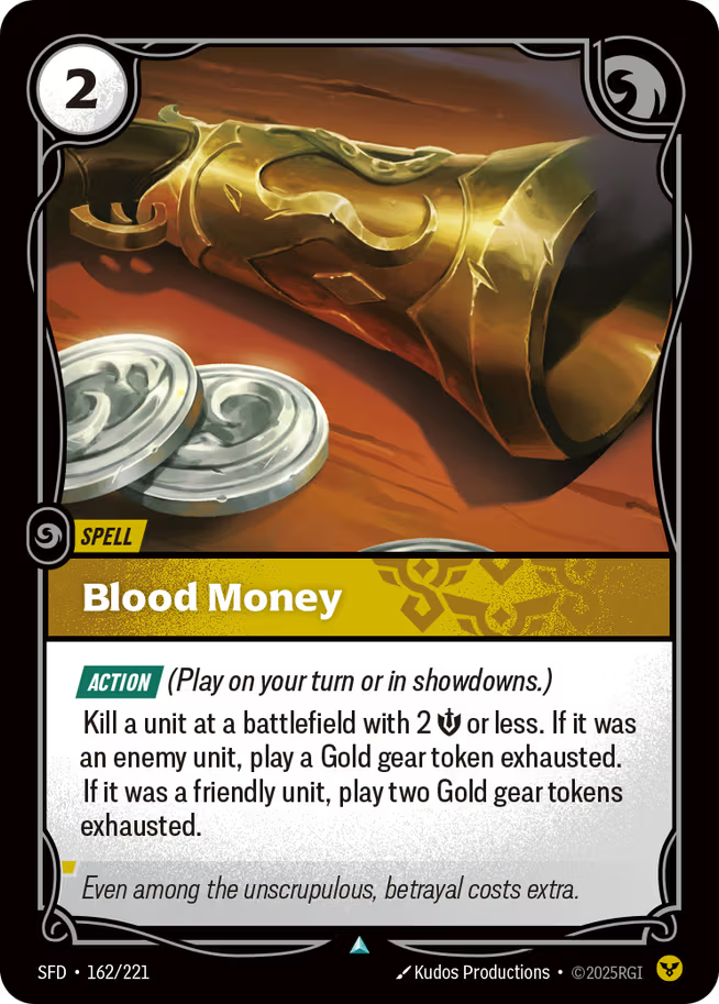 Riftbound: League of Legends TCG Spiritforged 162/221 Blood Money