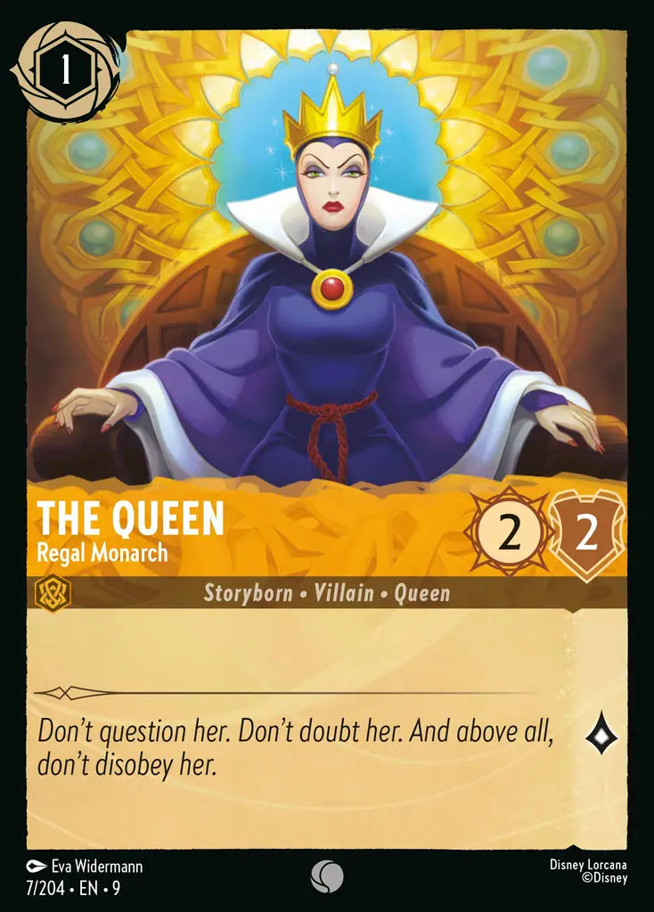 Disney Lorcana Fabled 007/204 The Queen - Regal Monarch Foil