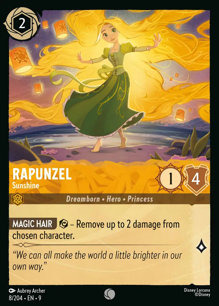 Disney Lorcana Fabled 008/204 Rapunzel - Sunshine