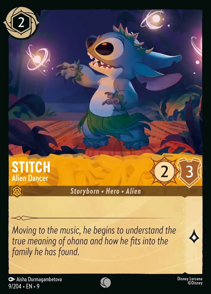 Disney Lorcana Fabled 009/204 Stitch - Alien Dancer