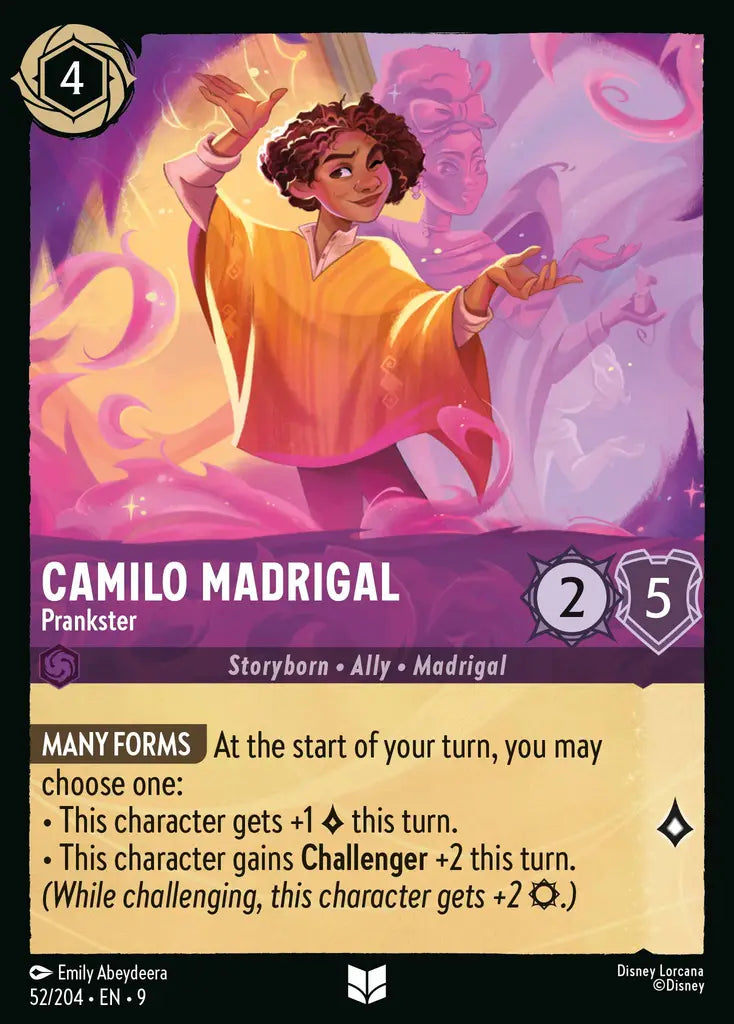Disney Lorcana Fabled 052/204 Camilo Madrigal - Prankster