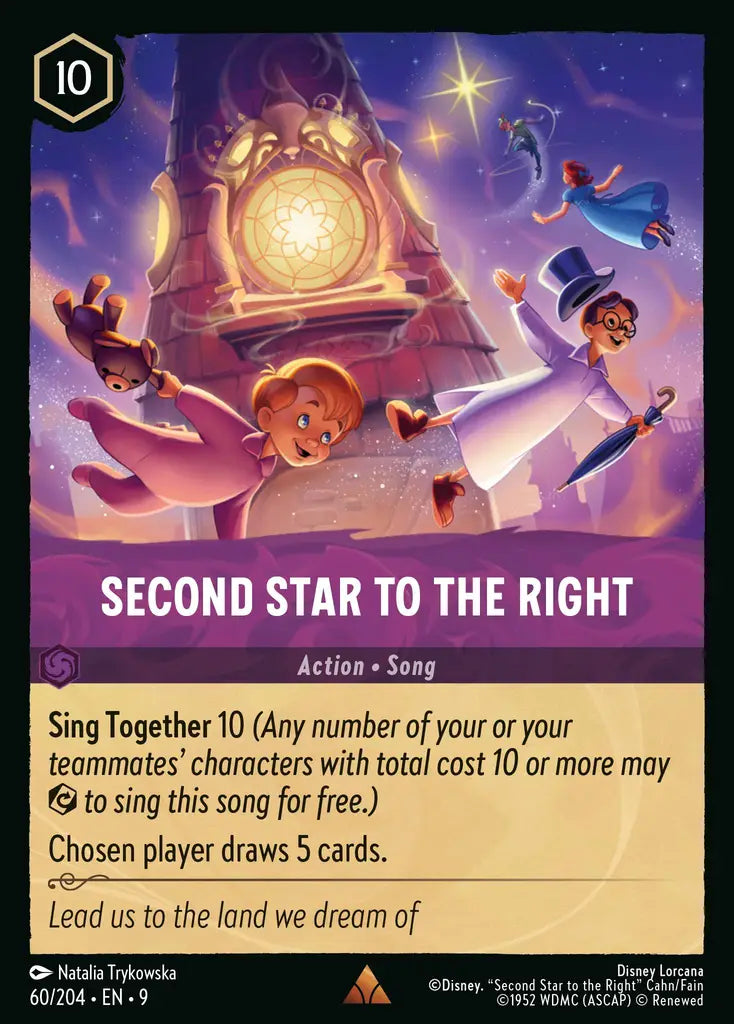 Disney Lorcana Fabled 060/204 Second Star To The Right