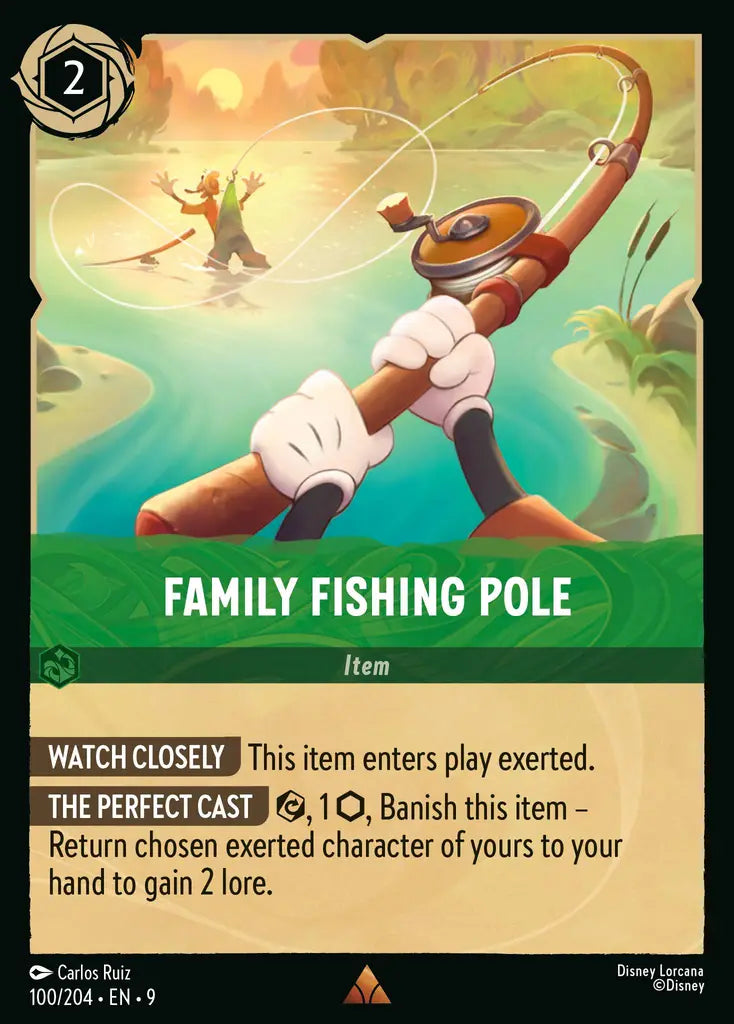 Disney Lorcana Fabled 100/204 Family Fishing Pole