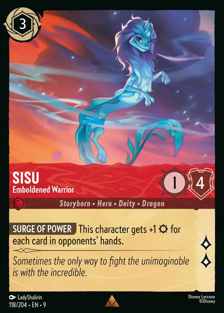 Disney Lorcana Fabled 118/204 Sisu - Emboldened Warrior
