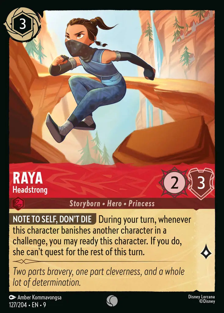 Disney Lorcana Fabled 127/204 Raya - Headstrong