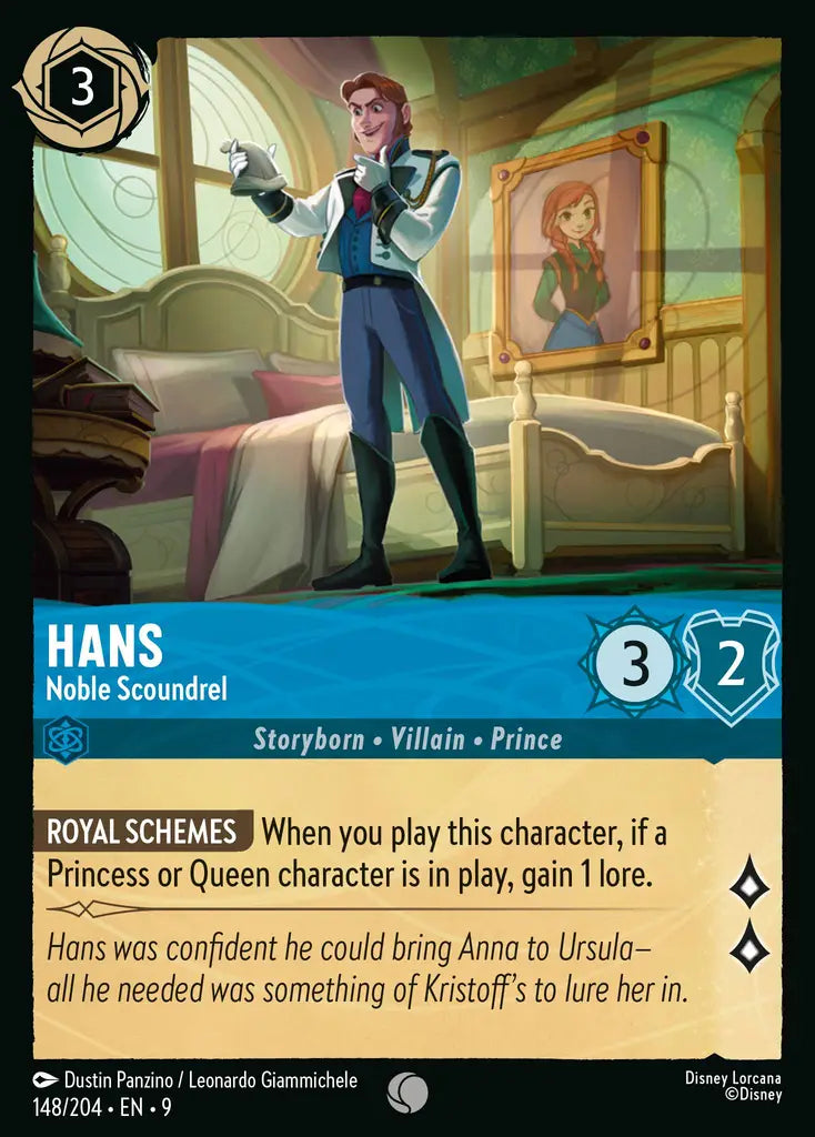 Disney Lorcana Fabled 148/204 Hans - Noble Scoundrel