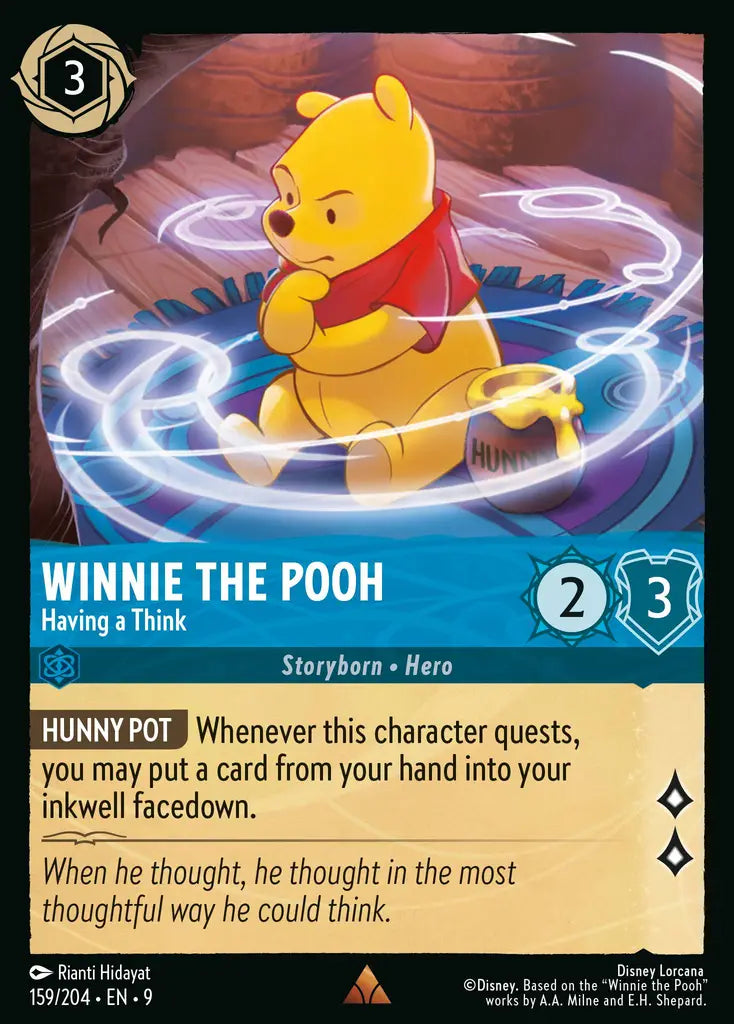 Disney Lorcana Fabled 159/204 Winnie the Pooh - Having a Think