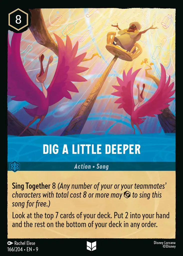 Disney Lorcana Fabled 166/204 Dig a Little Deeper