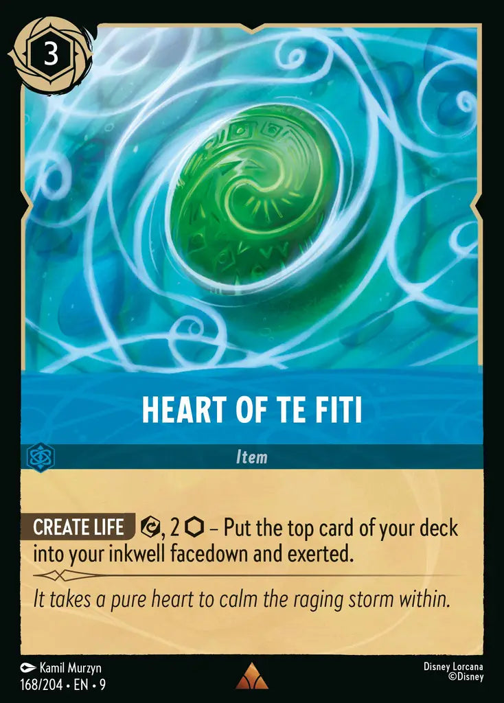 Disney Lorcana Fabled 168/204 Heart of Te Fiti