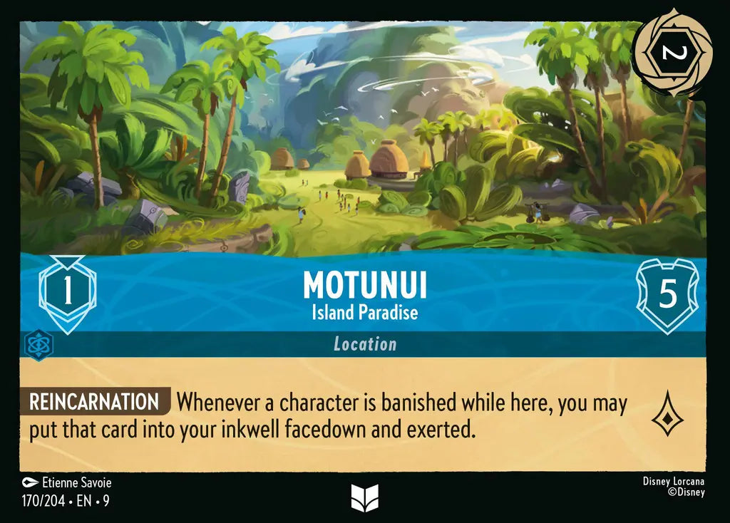 Disney Lorcana Fabled 170/204 Motunui - Island Paradise