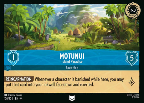 Disney Lorcana Fabled 170/204 Motunui - Island Paradise