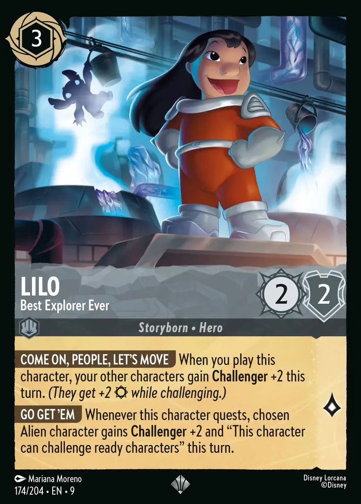 Disney Lorcana Fabled 174/204 Lilo - Best Explorer Ever