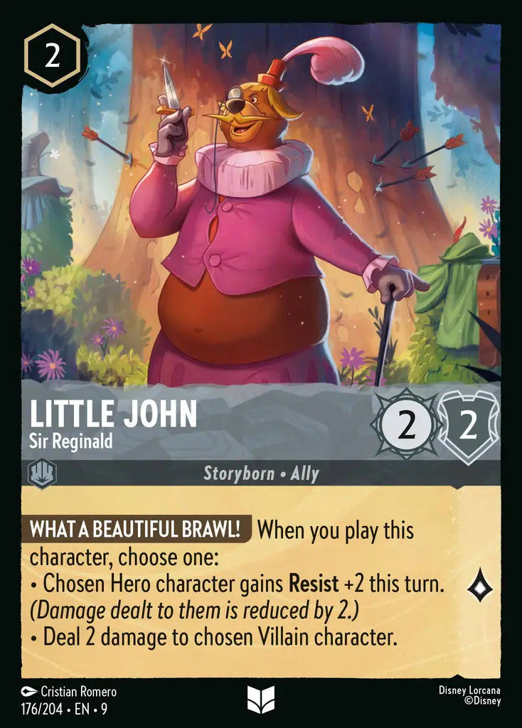 Disney Lorcana Fabled 176/204 Little John - Sir Reginald