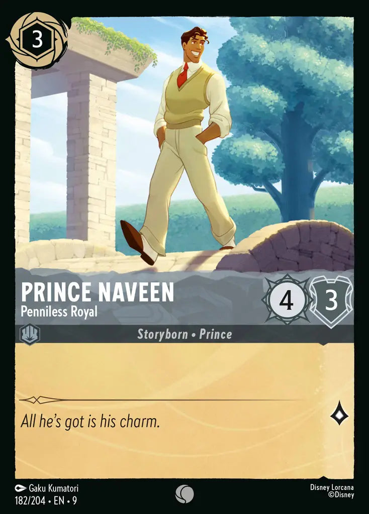 Disney Lorcana Fabled 182/204 Prince Naveen - Penniless Royal