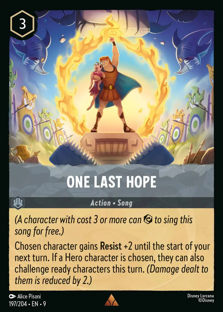 Disney Lorcana Fabled 197/204 One Last Hope
