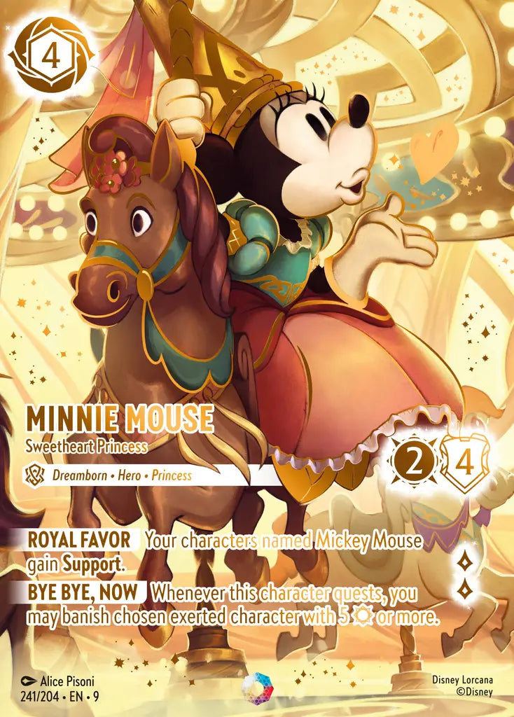 Disney Lorcana Fabled 241/204 Minnie Mouse - Sweetheart Princess iconic