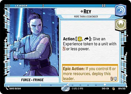 Star Wars: Unlimited Shadows of the Galaxy 004/262 Rey More Than a Scavenger