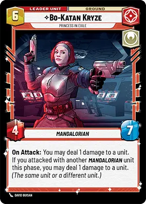 Star Wars: Unlimited Shadows of the Galaxy 012/262 Bo-Katan Kryze Princess in Exile