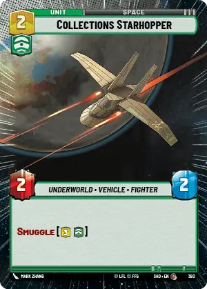 Star Wars: Unlimited Shadows of the Galaxy 380/262 Collections Starhopper Hyperspace Foil