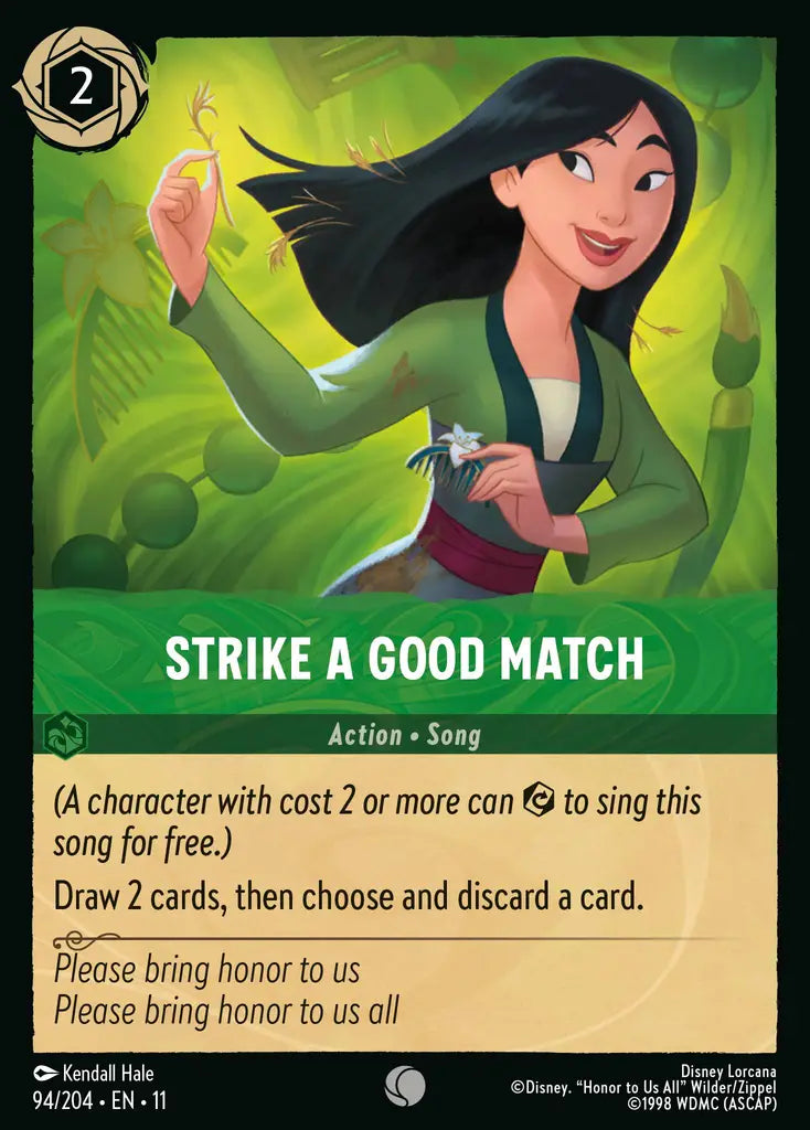 Disney Lorcana Winterspell 094/204 Strike A Good Match