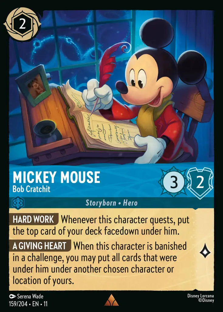 Disney Lorcana Winterspell 159/204 Mickey Mouse - Bob Cratchit