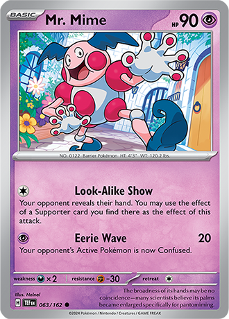 Scarlet & Violet Temporal Forces 063/162 Mr. Mime