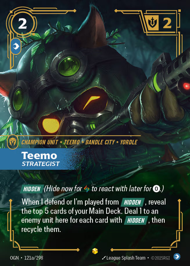 Riftbound: League of Legends TCG Origins 121a/289 Teemo, Strategist Alternative Art
