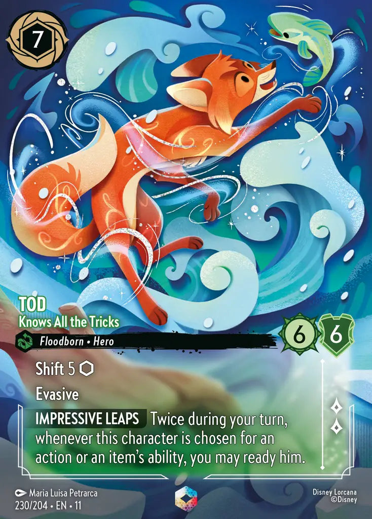 Disney Lorcana Winterspell 230/204 Tod - Knows All the Tricks Enchanted