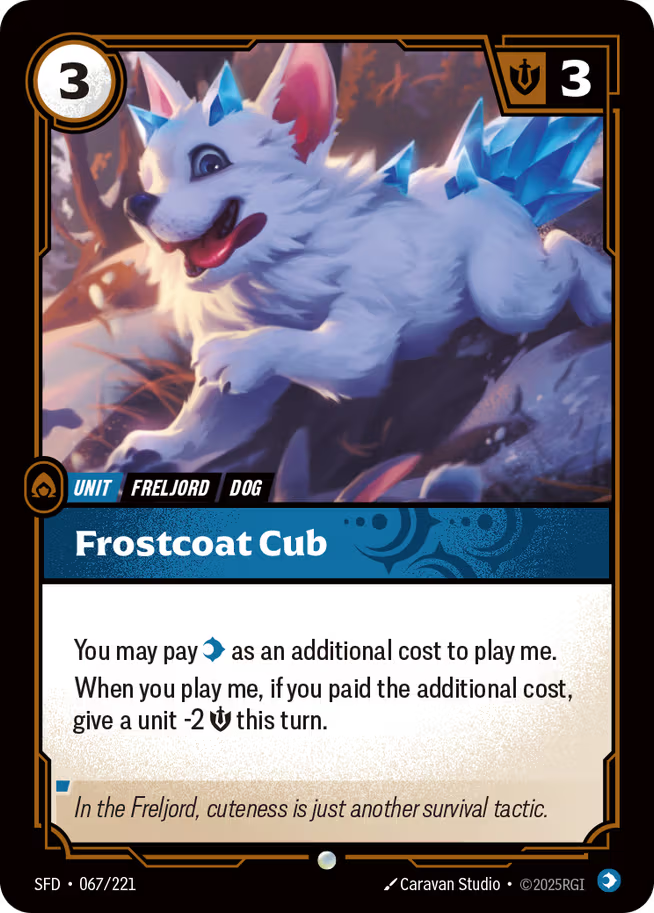 Riftbound: League of Legends TCG Spiritforged 067/221 Frostcoat Cub