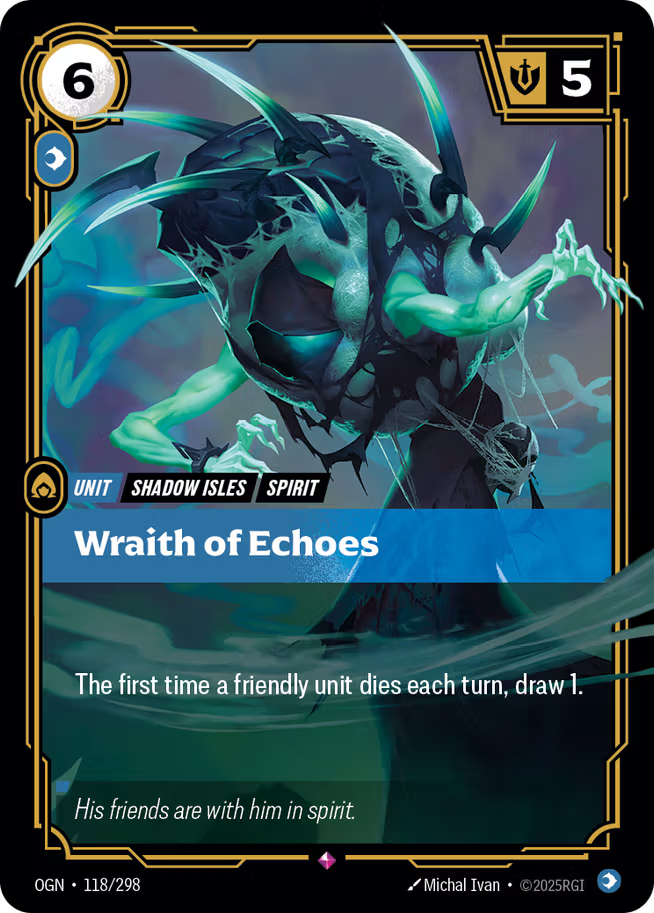 Riftbound: League of Legends TCG Origins 118/289 Wraith of Echoes