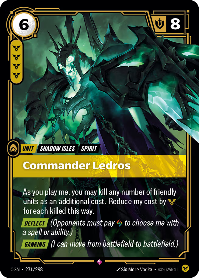 Riftbound: League of Legends TCG Origins 231/289 Commander Ledros