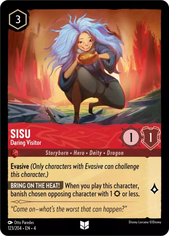 Disney Lorcana Ursula's Return 123/204 Sisu - Daring Visitor