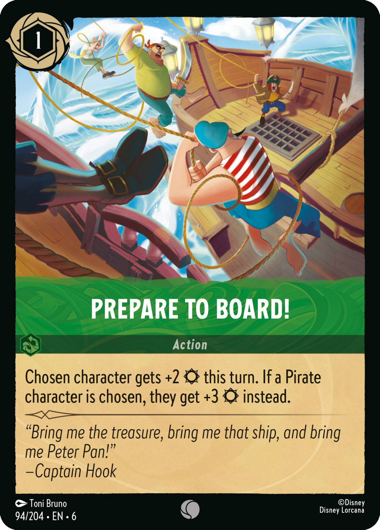 Disney Lorcana Azurite Sea 094/204 Prepare to Board!